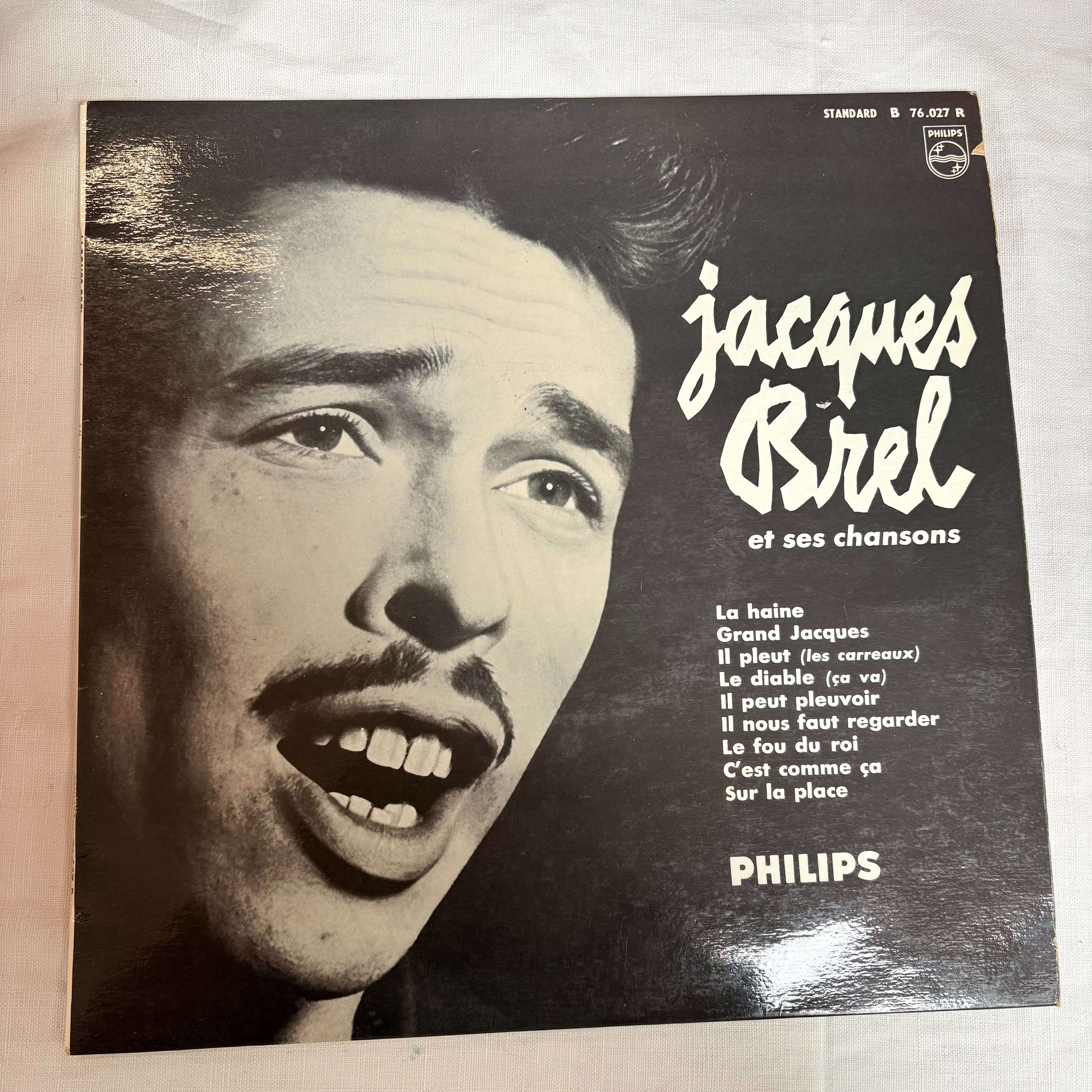 Jacques Brel "Et Ses Chansons" 33T 1/3 1954. Bon état -  reconditionné disponible sur Label Emmaüs